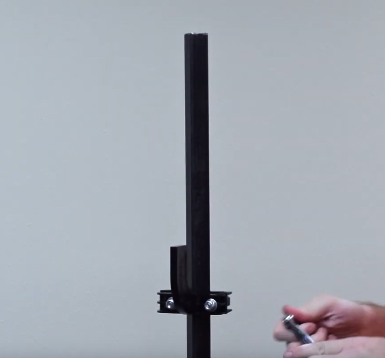 Attaching the lower mount at this height can hold the target head in place while working