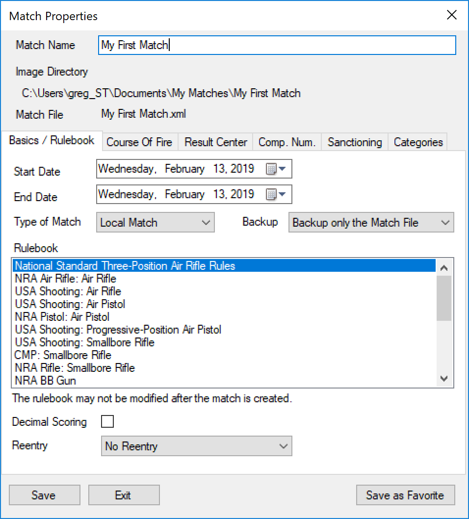 Match Propertities First Match